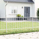 Vidaxl tuinhek woerden 4 st 170 x 140 cm gepoedercoat staal wit
