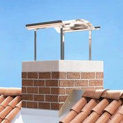 Vidaxl schoorsteenkap zilver 59,5 x 50 x 36,5 cm roestvrij staal - afbeelding 1