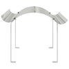 Vidaxl schoorsteenkap zilver 59,5 x 50 x 36,5 cm roestvrij staal