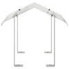 Vidaxl rookkap zilver 40 x 40 x 37,5 cm roestvrij staal