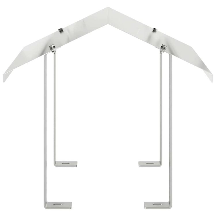 Vidaxl rookkap zilver 40 x 40 x 37,5 cm roestvrij staal