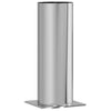 Vidaxl schouwkop verlenging zilver 29 x 29 x 50 cm roestvrij staal