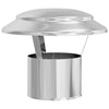 Vidaxl regenbescherming voor schoorsteen zilver 25 x 25 x 20 cm