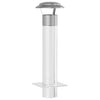 Vidaxl regenbescherming voor schoorsteen zilver 25 x 25 x 20 cm