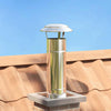 Vidaxl regenbescherming voor schoorsteen zilver 25 x 25 x 20 cm