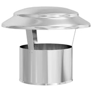 Vidaxl regenbescherming voor schoorsteen zilver 25 x 25 x 20 cm - afbeelding 2