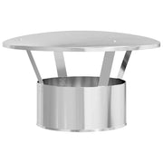 Vidaxl regenbescherming voor schoorsteen zilver 35 x 35 x 20 cm - afbeelding 2