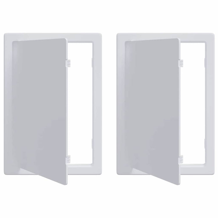 Vidaxl toegangs-panelen 2 st wit 15 x 23 cm abs kunststof