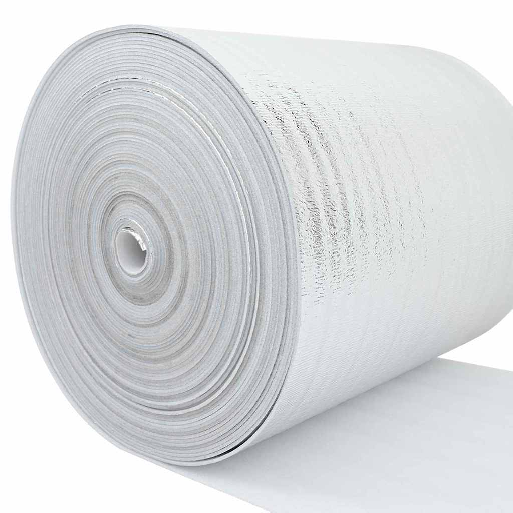 Vidaxl radiatorfolie zilver 10 x 0,5 m polyetheen