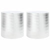 Vidaxl radiatorfolie 2 pcs zilver 25 x 0,5 m polyetheen