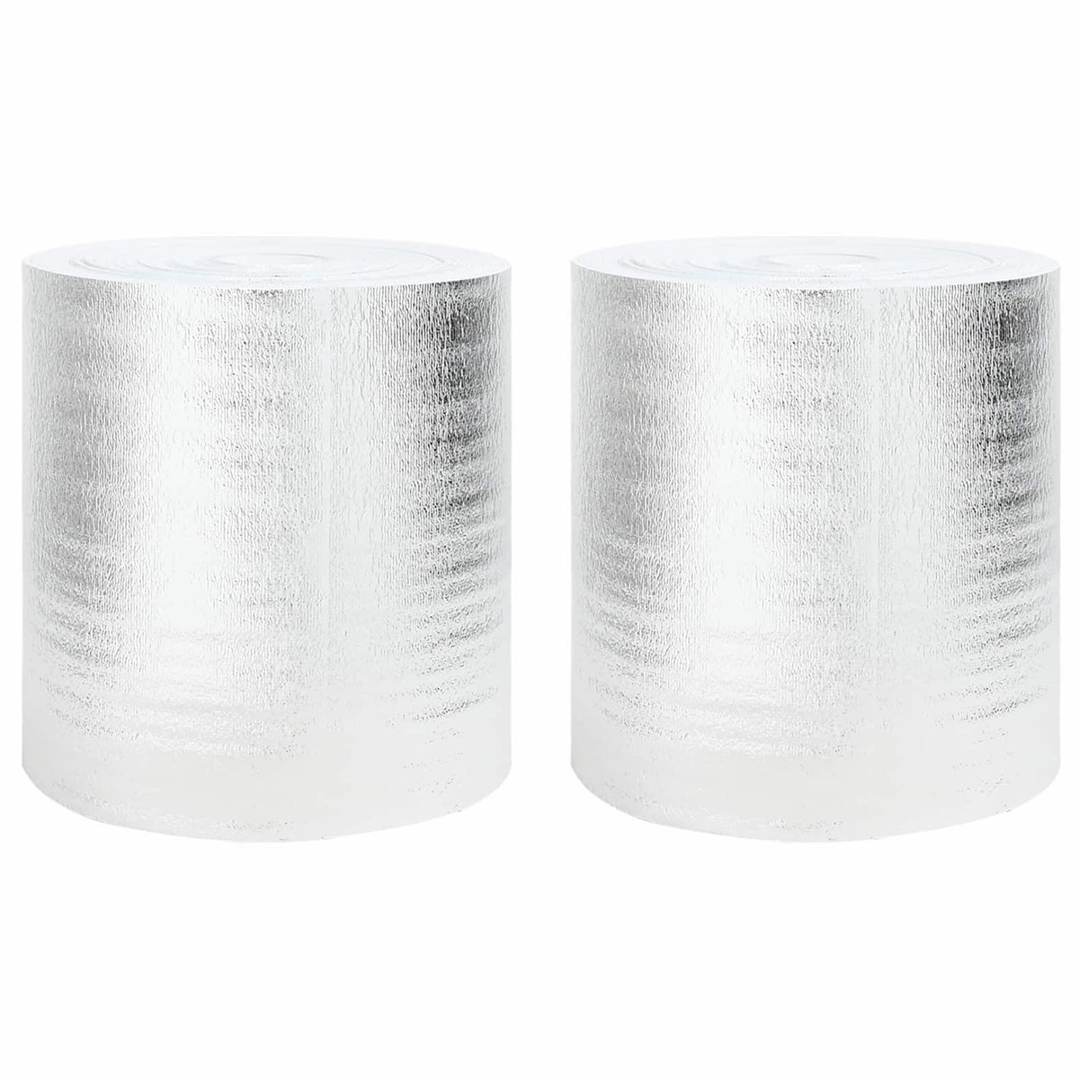 Vidaxl radiatorfolie 2 st zilver 25 x 0,5 m polyetheen