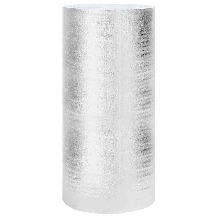 Vidaxl radiatorfolie zilver 25 x 1 m polyetheen