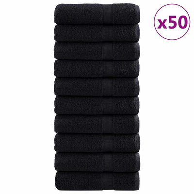 Vidaxl gastendoek solund 50 pcs zwart 50 x 100 cm 550 gsm