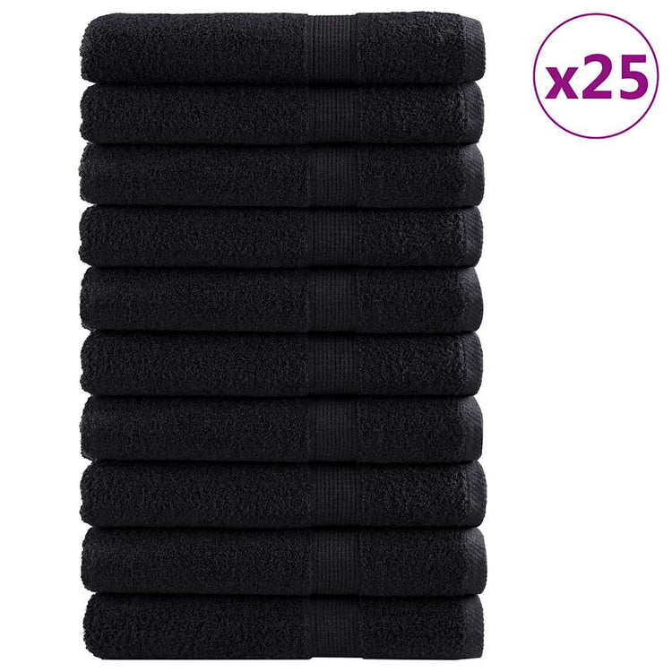 Vidaxl gastendoek solund 25 st zwart 100 x 200 cm 550 gsm