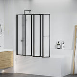 Vidaxl douchescherm zwart 168 x 140 cm aluminium - afbeelding 3