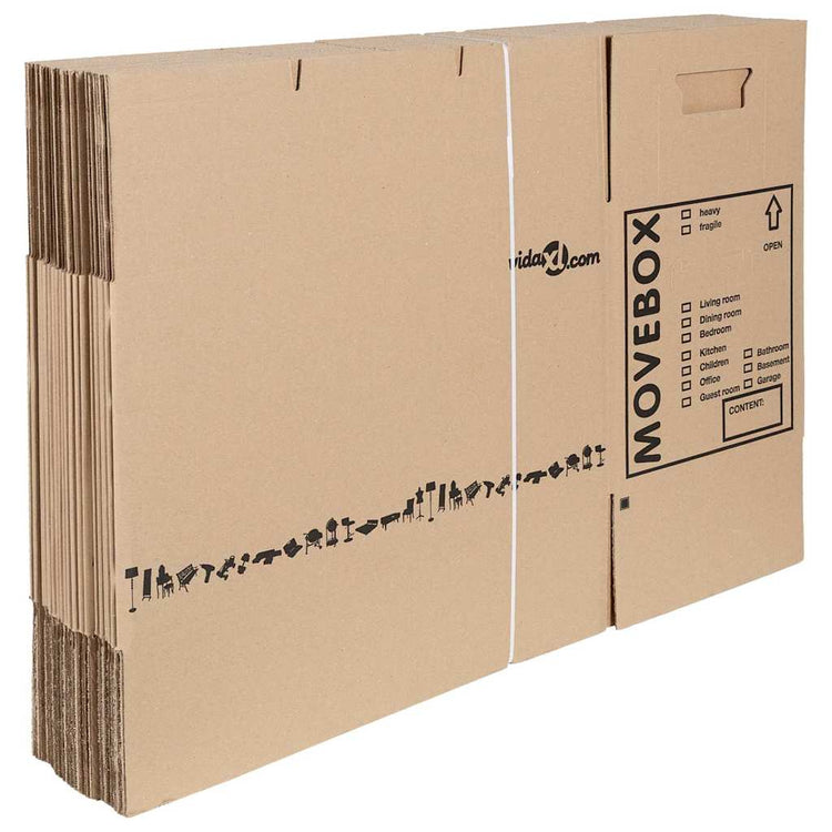 Vidaxl verhuisdoos met opslag 20 st naturel 59 x 31,5 x 31,5 cm karton