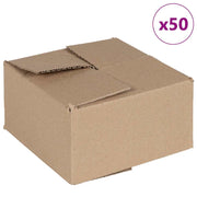 Vidaxl vouwdoos met opslag 50 st naturel 15 x 15 x 8 cm karton - afbeelding 2