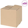 Vidaxl vouwdoos met opslag 50 pcs naturel 20 x 20 x 20 cm karton