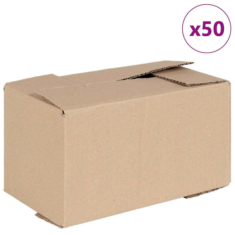 Vidaxl vouwdoos met opslag 50 st naturel 24 x 13 x 13 cm karton