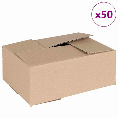 Vidaxl vouwdoos met opslag 50 st naturel 25 x 17,5 x 10 cm karton