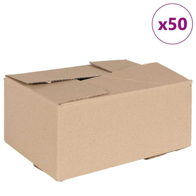 Vidaxl vouwdoos met opslag 50 st naturel 30 x 21,5 x 14 cm karton