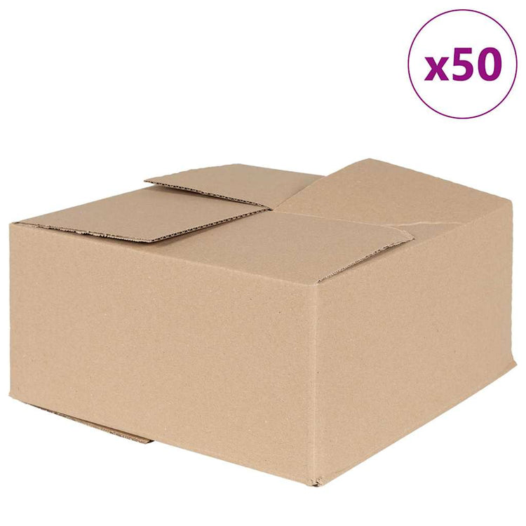 Vidaxl vouwdoos met opslag 50 st naturel 30 x 30 x 15 cm karton