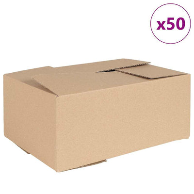 Vidaxl vouwdoos met opslag 50 st naturel 35 x 24 x 15 cm karton