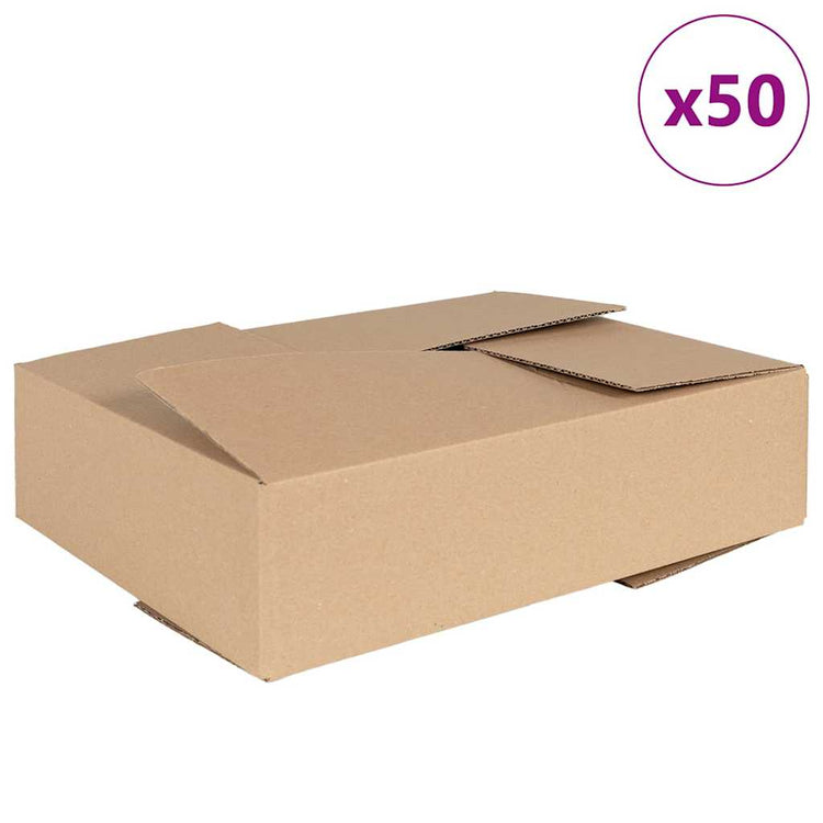 Vidaxl vouwdoos met opslag 50 st naturel 40 x 30 x 10 cm karton