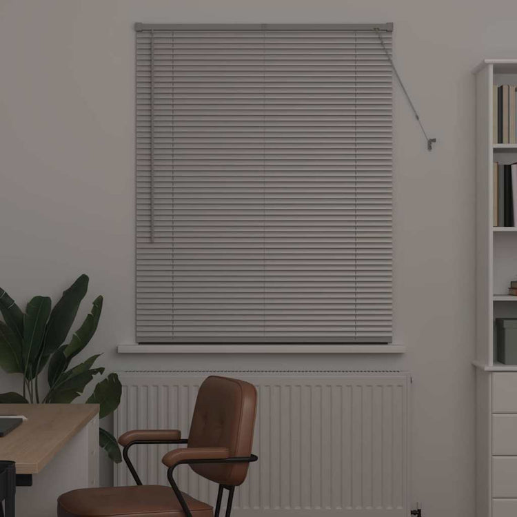 Vidaxl venetiaanse jaloezie zilver 130 x 105 cm 25 mm aluminium