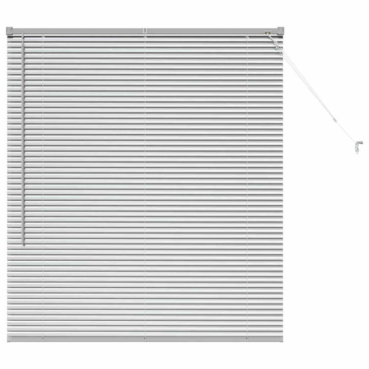 Vidaxl venetiaanse jaloezie zilver 130 x 120 cm 25 mm aluminium