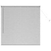 Vidaxl venetiaanse jaloezie zilver 130 x 130 cm 25 mm aluminium - afbeelding 2