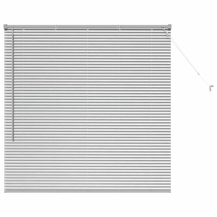 Vidaxl venetiaanse jaloezie zilver 130 x 135 cm 25 mm aluminium
