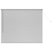 Vidaxl venetiaanse jaloezie zilver 130 x 160 cm 25 mm aluminium - afbeelding 2