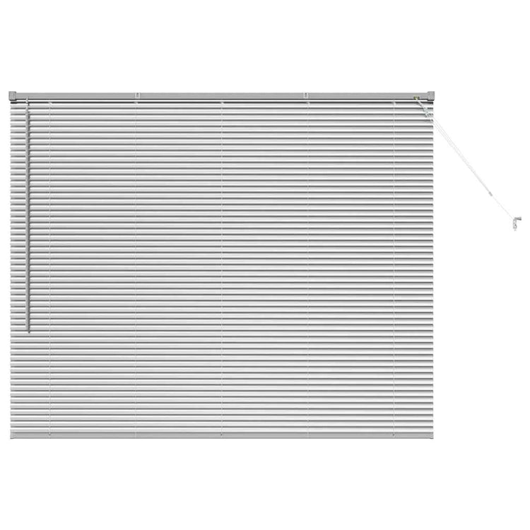 Vidaxl venetiaanse jaloezie zilver 130 x 160 cm 25 mm aluminium