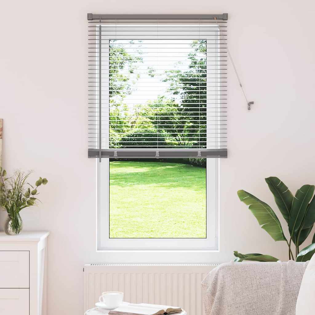 Vidaxl venetiaanse jaloezie zilver 175 x 70 cm 25 mm aluminium
