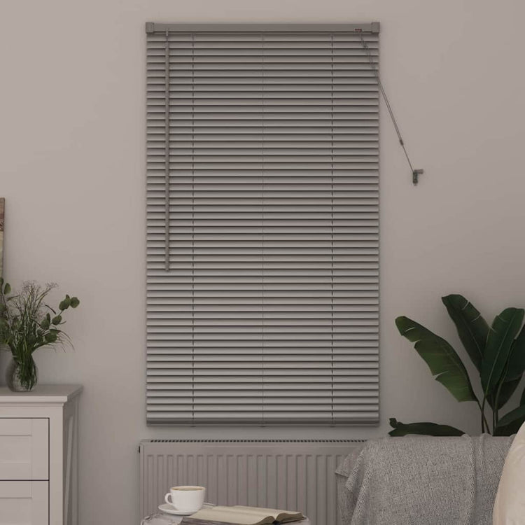 Vidaxl venetiaanse jaloezie zilver 175 x 70 cm 25 mm aluminium