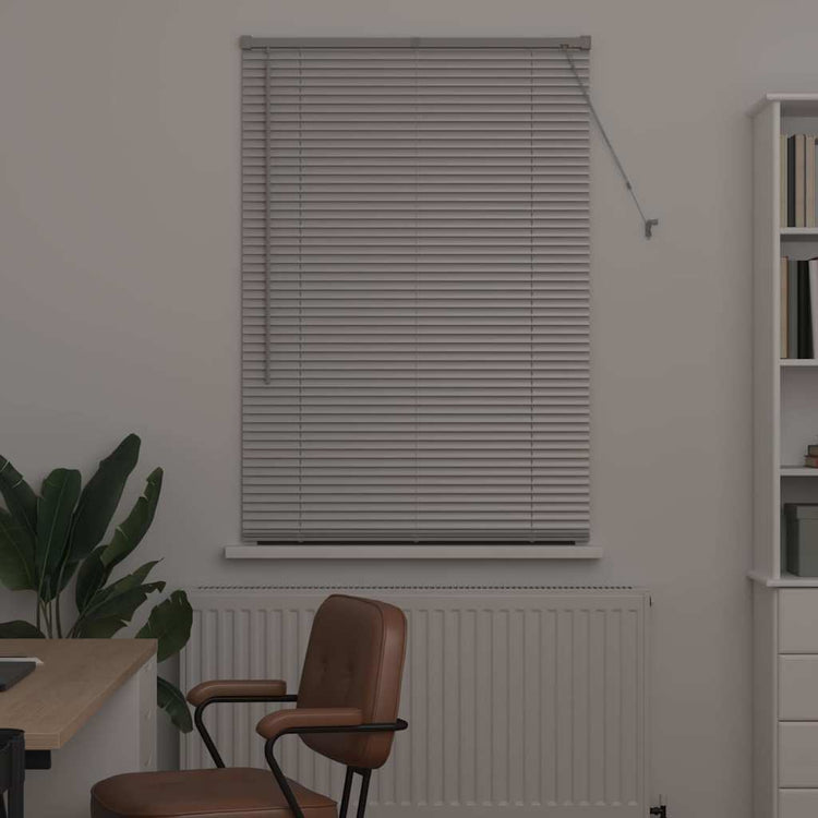 Vidaxl venetiaanse jaloezie zilver 175 x 85 cm 25 mm aluminium