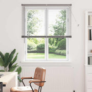 Vidaxl venetiaanse jaloezie zilver 175 x 115 cm 25 mm aluminium - afbeelding 1