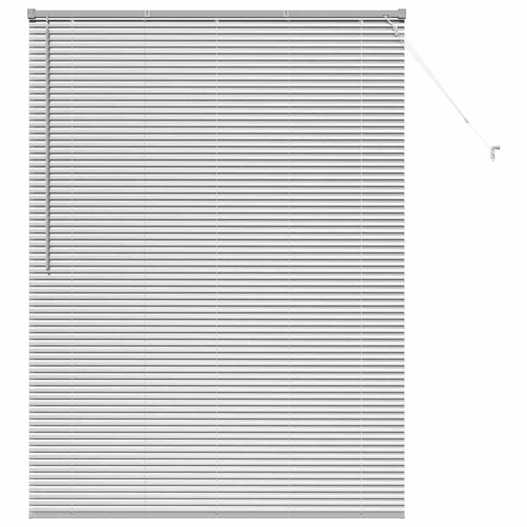 Vidaxl venetiaanse jaloezie zilver 175 x 125 cm 25 mm aluminium