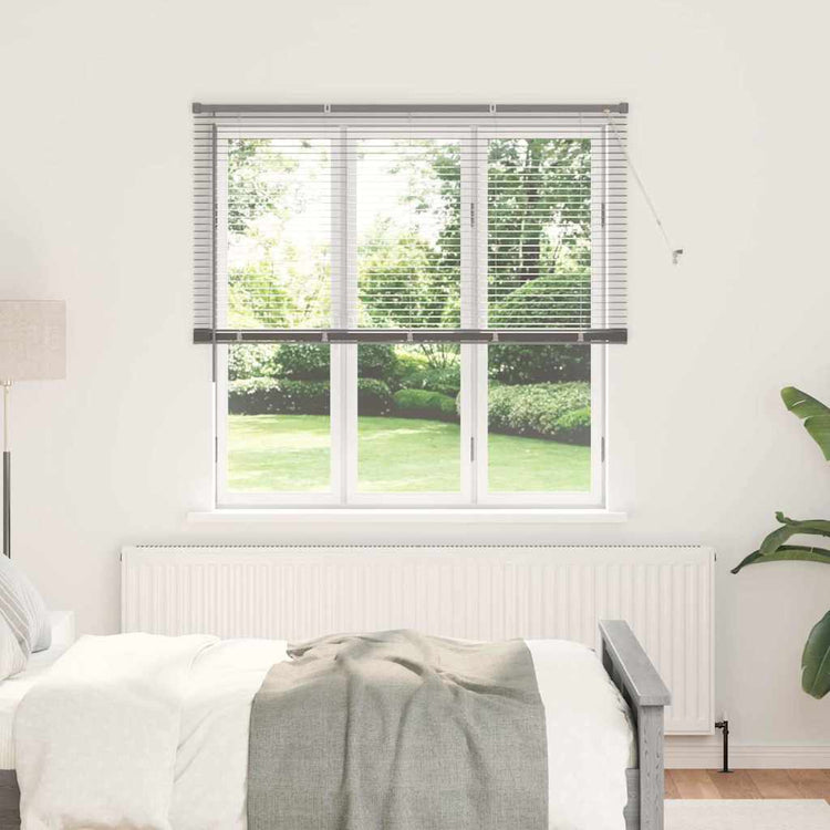 Vidaxl venetiaanse jaloezie zilver 175 x 145 cm 25 mm aluminium