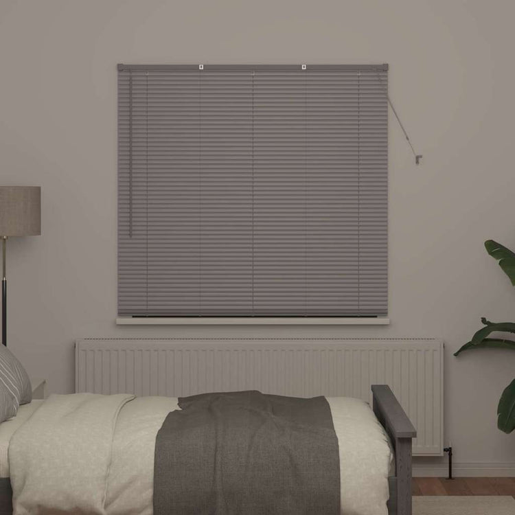Vidaxl venetiaanse jaloezie zilver 175 x 145 cm 25 mm aluminium