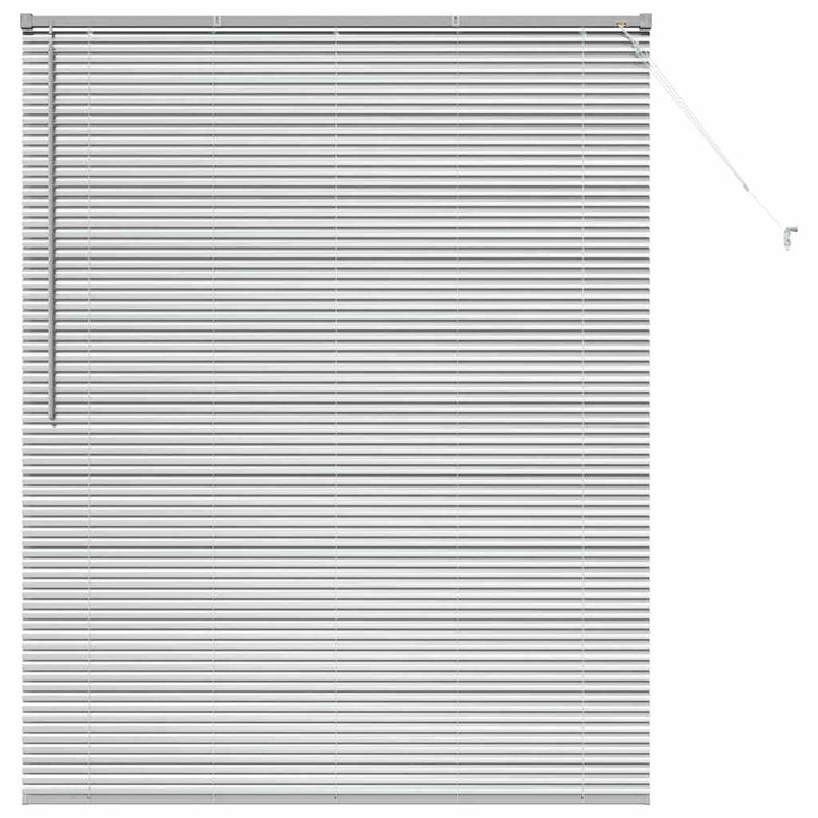 Vidaxl venetiaanse jaloezie zilver 175 x 150 cm 25 mm aluminium