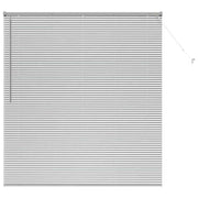 Vidaxl venetiaanse jaloezie zilver 175 x 160 cm 25 mm aluminium - afbeelding 2