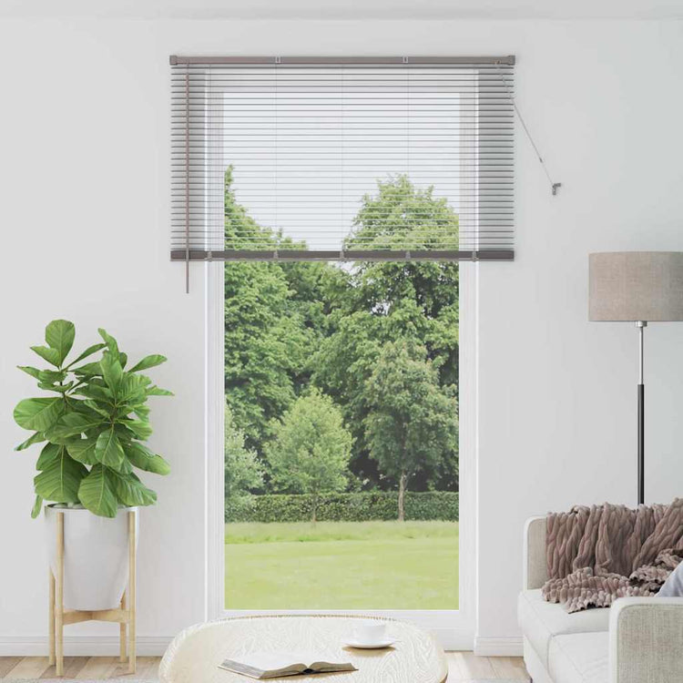 Vidaxl venetiaanse jaloezie zilver 220 x 135 cm 25 mm aluminium