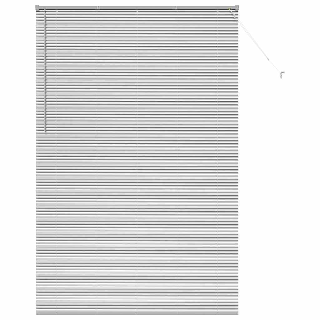 Vidaxl venetiaanse jaloezieën zilver 220 x 140 cm aluminium