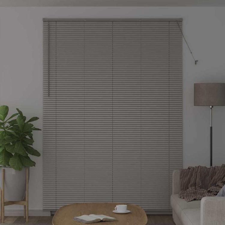 Vidaxl venetiaanse jaloezie zilver 220 x 160 cm 25 mm aluminium