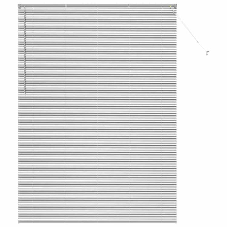 Vidaxl venetiaanse jaloezie zilver 220 x 160 cm 25 mm aluminium