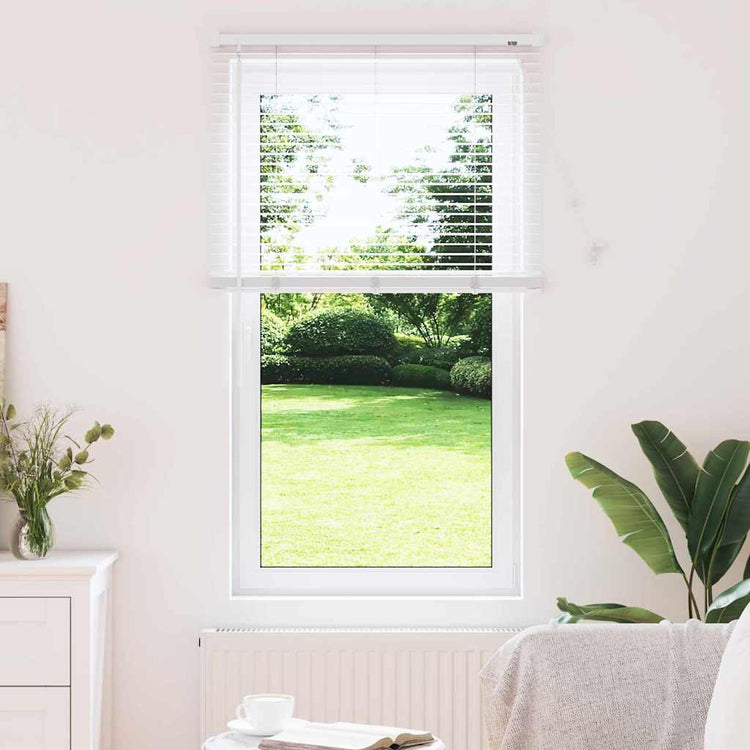 Vidaxl venetiaanse jaloezie wit 130 x 75 cm 25 mm aluminium