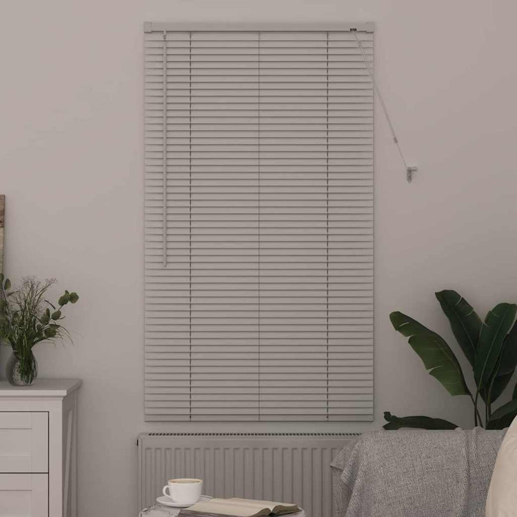 Vidaxl venetiaanse jaloezie wit 130 x 80 cm 25 mm aluminium