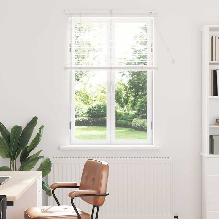 Vidaxl venetiaanse jaloezie wit 130 x 90 cm 25 mm aluminium